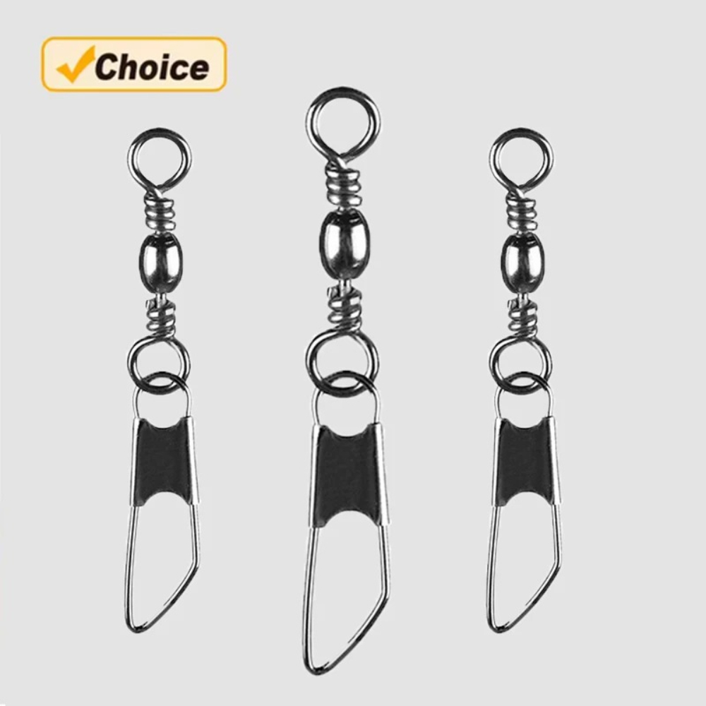 Saltwater Line - 50Pcs Snap Swivel Baja Anti Karat