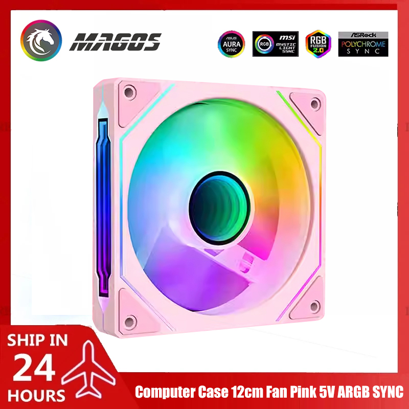 Fly Line - Kipas Casing Komputer Merah Muda 5V