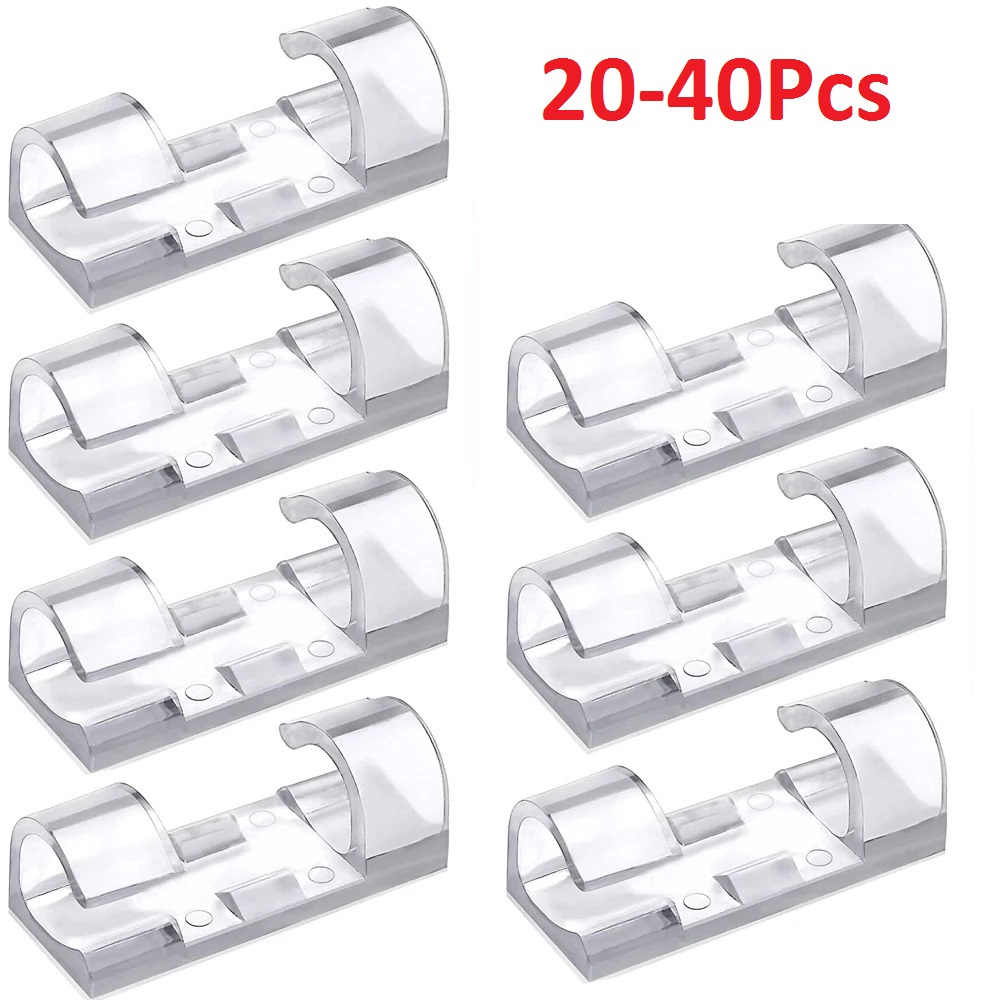 Tippet Line - 40 buah klip Organizer kabel manajemen