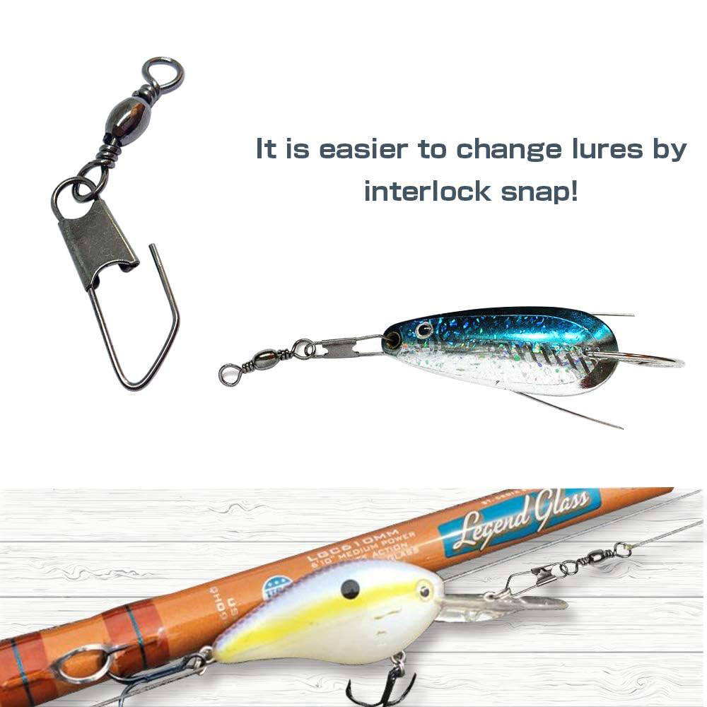 50Pcs Snap Swivel Baja Anti Ka - Saltwater Line ulasan dan harga