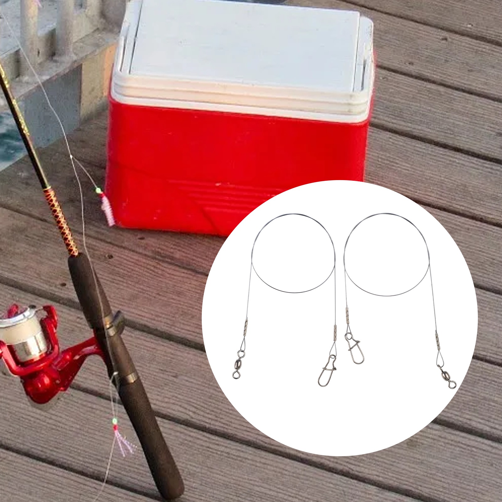 2 Buah Senar Pancing Titanium  - Leader Line ulasan dan harga