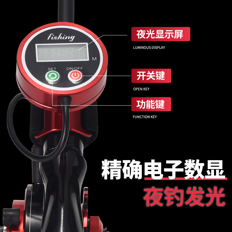Reel Pancing Rakit Digital den - Ice Fishing Line ulasan dan harga