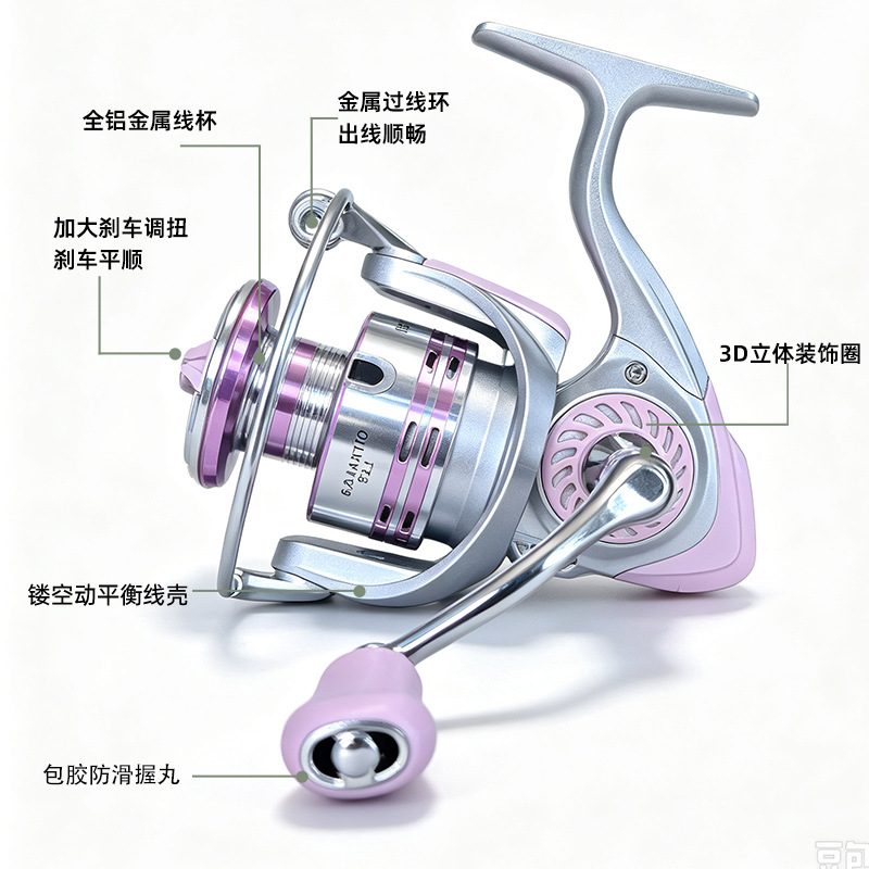 Reel Pancing Spinning Full Met - Ice Fishing Line ulasan dan harga