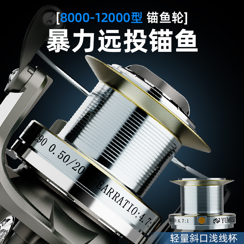 Reel Spinning Full Metal Long  - Ice Fishing Line ulasan dan harga