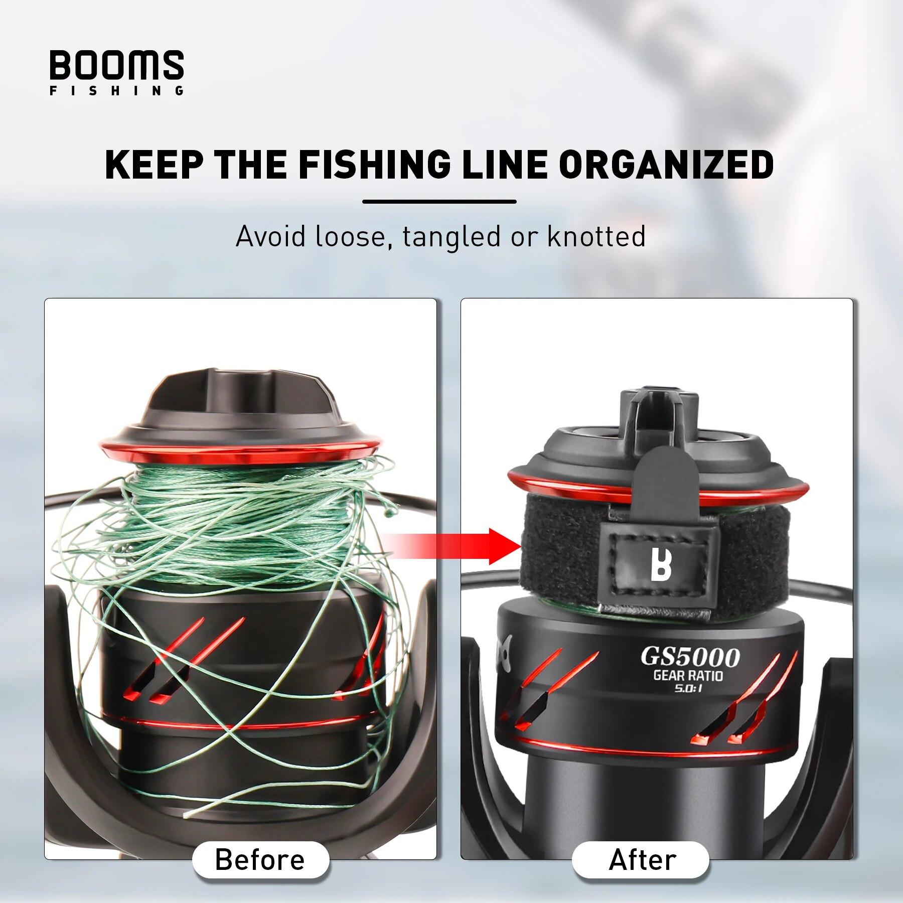 Kumparan pancing Booms 1 4 bua - Fishing Line Spool ulasan dan harga
